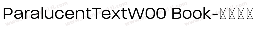 ParalucentTextW00 Book字体转换